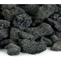 Roca volcanica NEGRA para acuarios