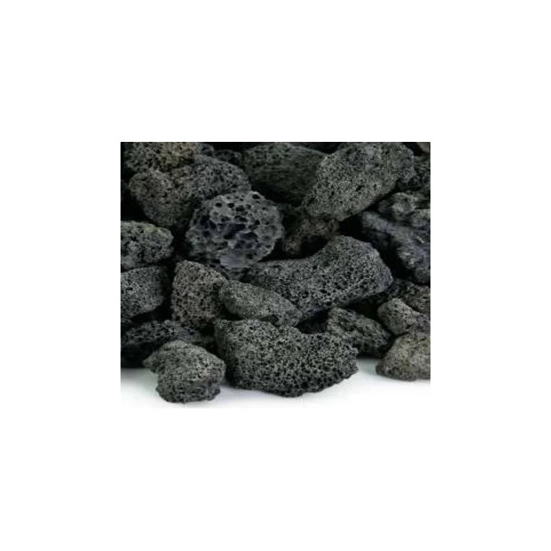 Roca volcanica NEGRA para acuarios