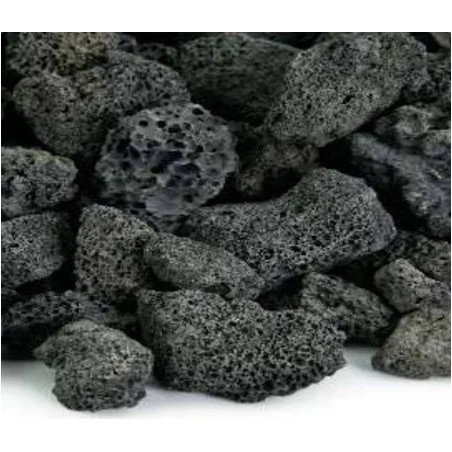 Roca volcanica NEGRA para acuarios