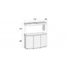 Juwel Acuario Vision 260 LED blanco o negro con mesa