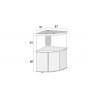 Juwel Acuario Trigon 350 L blanco o negro con mesa