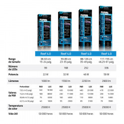 Pantalla Fluval Reef 4.0 LED  ( 88-126 cm ) 46 w