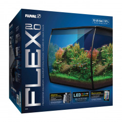 Kit de acuario Fluval Flex 2.0 34 LITROS ( ENVIO GRATIS )