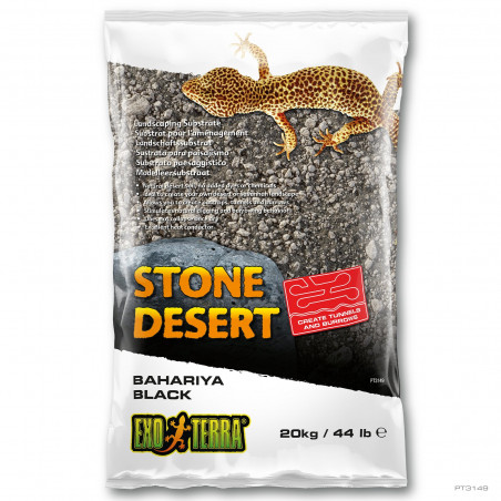 Sustrato de arena para paisajismo Exo Terra Stone Desert - Negro