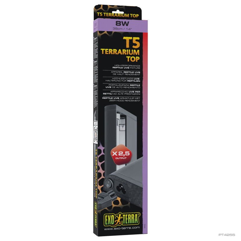 Portalámparas para Tubos T5 Exo Terra