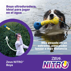 Zeus Nitro Boya con cuerda ligera y resistente con un extremo de goma