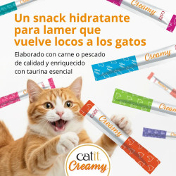 Snacks cremosos para gatos Catit Creamy – 50 Tubos