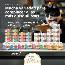 Atún desmenuzado para gatos Catit Cuisine Fillet