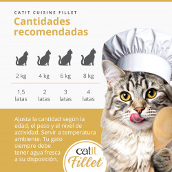Atún desmenuzado para gatos Catit Cuisine Fillet