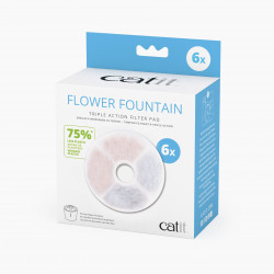 Filtro de triple acción sin marco de plástico para fuentes Catit Flower Fountain