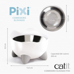 Comedero Elevado para gatos Catit  PIXI