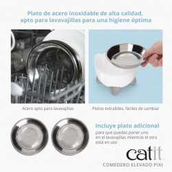 Comedero Elevado para gatos Catit  PIXI