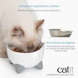 Comedero Elevado para gatos Catit  PIXI