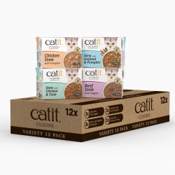 Catit Cuisine Selection Guisos para Gatos - Pack Variado de 12