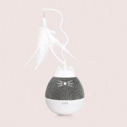 Dispensador se snacks y juguete con pluma para gatos Catit PIXI Spinner
