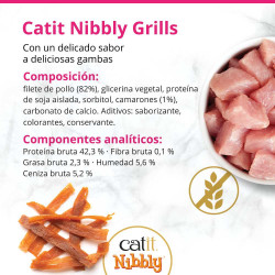 Snacks masticables para gatos Catit Nibbly Grills