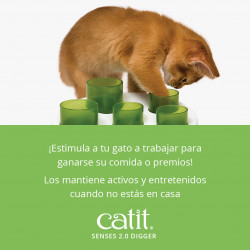 Comedero antivoracidad para gatos Catit Senses Digger