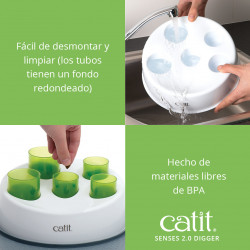 Comedero antivoracidad para gatos Catit Senses Digger