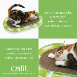 Rascador Ovalado de cartón Catit Senses