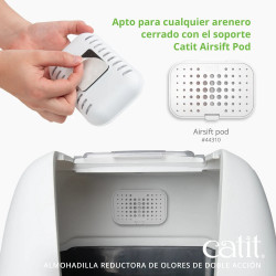 Filtro Dual Reductor de Olores de Arenero de gatos Catit Airsift