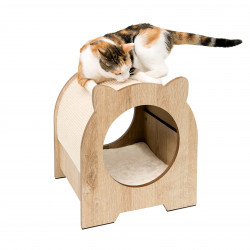 Cueva refugio rascador para gatos Catit Vesper Minou