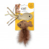 Catit Fish Twin con rafia y cola de plumas