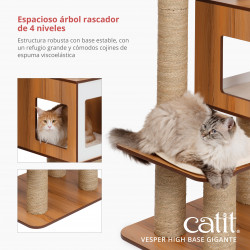 Árbol rascador para gatos de razas grandes Catit Vesper High Base Gigante