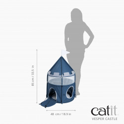 Castillo de juego plegable para gatos Catit Vesper Castle