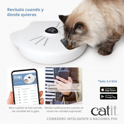Comedero Inteligente 6 Raciones para gatos Catit PIXI