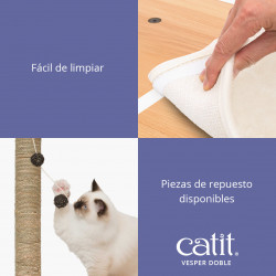 Árbol rascador para gatos Catit Vesper Doble
