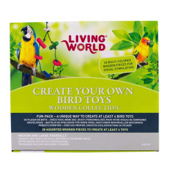 Kit para crear juguetes para loros Living World - 28 piezas
