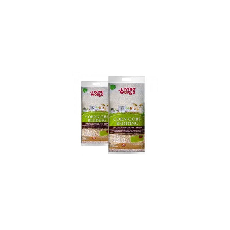 Lecho sanitario de maíz Corn Cobs con fragancia a fresa Living World