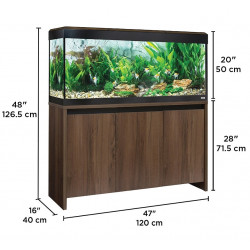 Acuario con iluminación LED bluetooth Fluval Roma de 240L