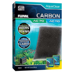 Carbón activo para filtro AquaClear Fluval AC - Pack de 1