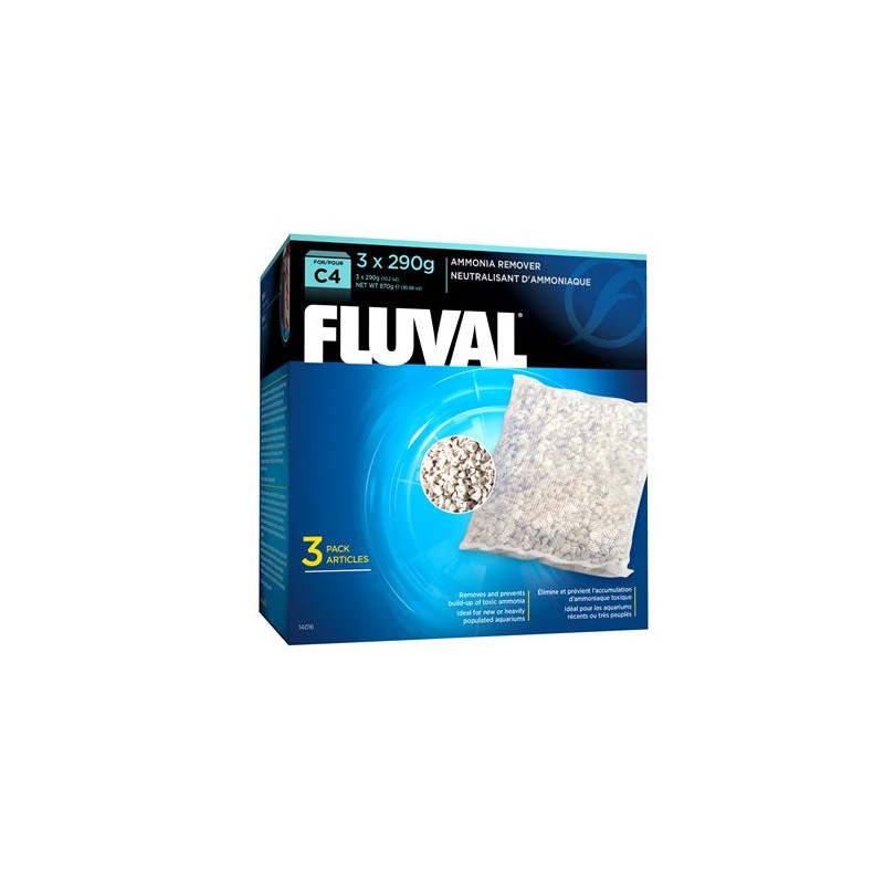 Eliminador amoniaco para filtro mochila Fluval C - Pack de 3