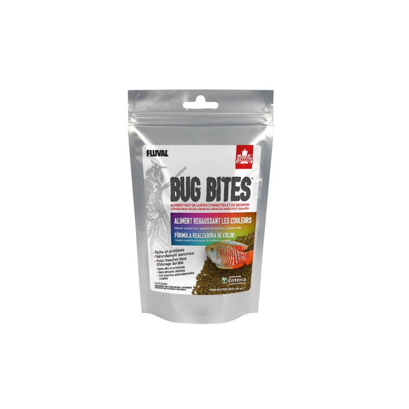 Fluval Bug Bites Gránulos Formula Realzador Color