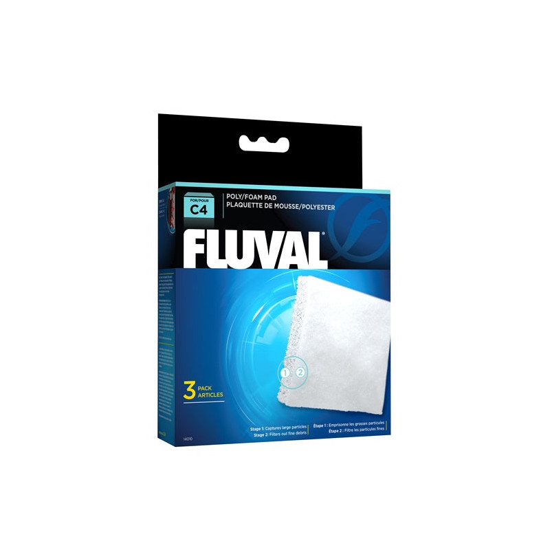 Foamex/Poliéster para filtro mochila Fluval C - Pack de 3