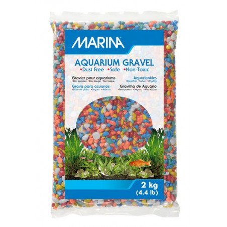 Grava de color para acuarios Marina - 2kg