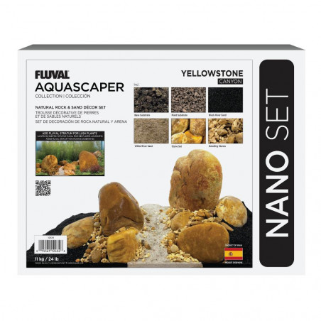 Kit de piedras y grava para acuascaping Fluval - Ámbar