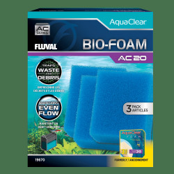 Pack ahorro Bio-esponja azul para filtro AquaClear Fluval AC - Pack de 3
