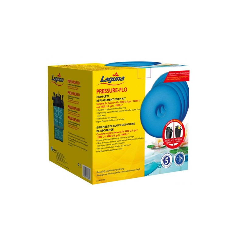 Pack de esponjas para Laguna Pressure Flo