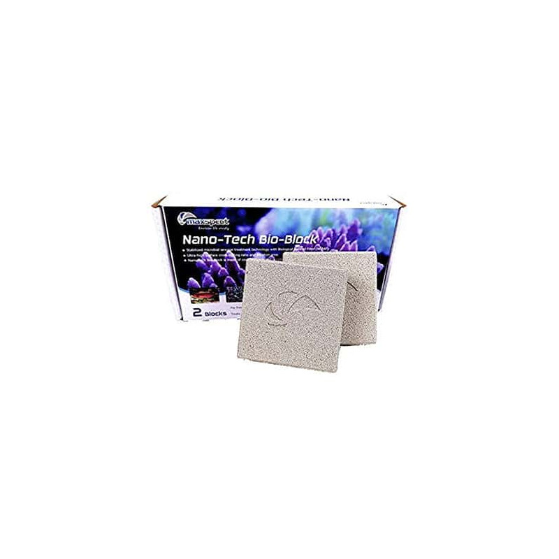 Bloques filtrantes Maxspect Nano-Tech Bio Block 10x10x2,5 cm (2 bloques)