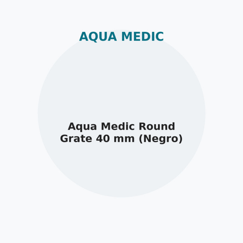 Aqua Medic Round Grate 40 mm (Negro)