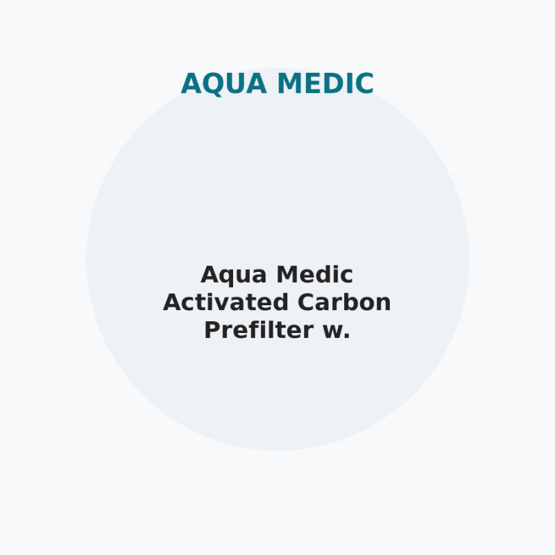 Aqua Medic Activated Carbon Prefilter w. fittings for EL