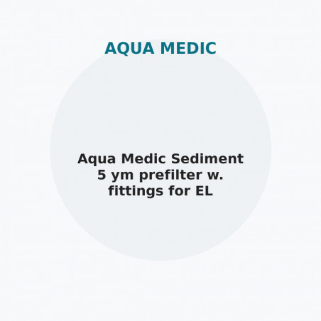 Aqua Medic Sediment 5 ym prefilter w. fittings for EL