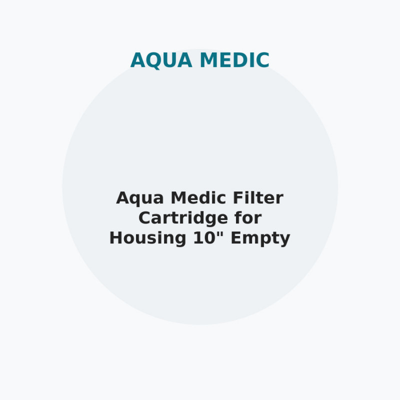 Aqua Medic Filter Cartridge for Housing 10" Empty