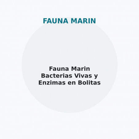 Fauna Marin Bacterias Vivas y Enzimas en Bolitas de Gel