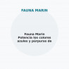 Fauna Marin Potencia los colores azules y púrpuras de los corales
