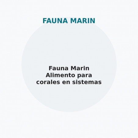 Fauna Marin Alimento para corales en sistemas ULNS, LPS, SPS y NPS