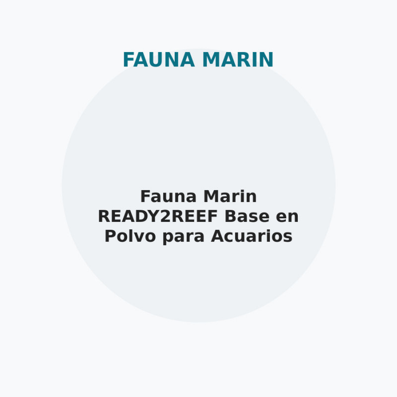 Fauna Marin READY2REEF Base en Polvo para Acuarios de Arrecife